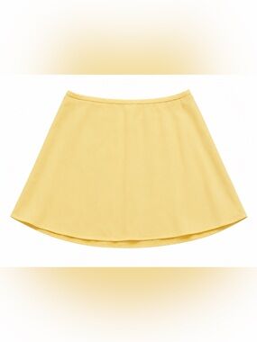 Vintage 1960s yellow mini skirt